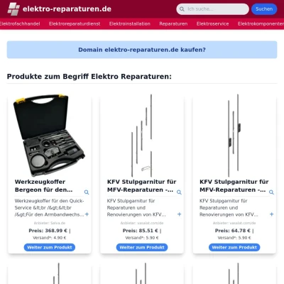 Screenshot elektro-reparaturen.de