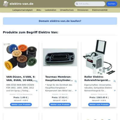 Screenshot elektro-van.de