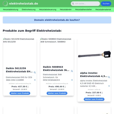 Screenshot elektroheizstab.de