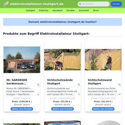 Screenshot elektroinstallateur-stuttgart.de