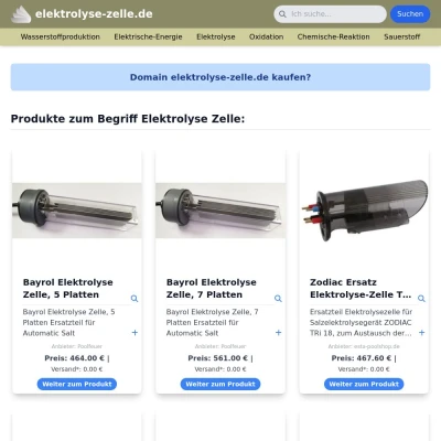 Screenshot elektrolyse-zelle.de