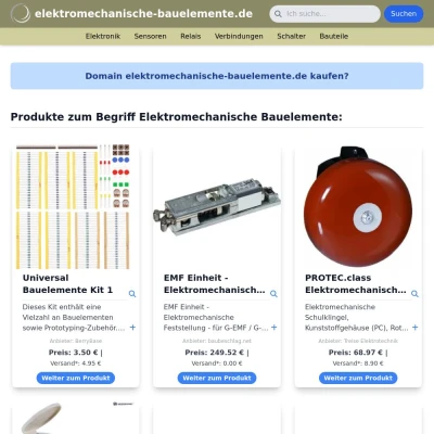 Screenshot elektromechanische-bauelemente.de