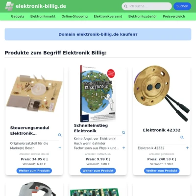Screenshot elektronik-billig.de
