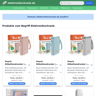 Screenshot elektronikschrank.de