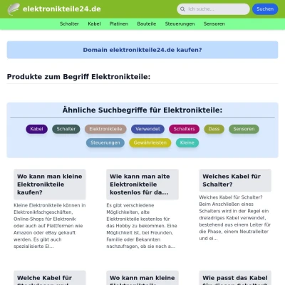 Screenshot elektronikteile24.de