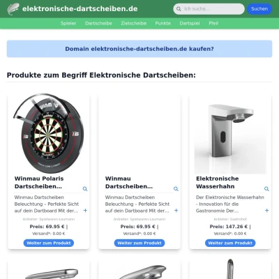 Screenshot elektronische-dartscheiben.de