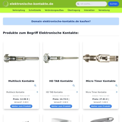 Screenshot elektronische-kontakte.de