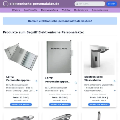 Screenshot elektronische-personalakte.de