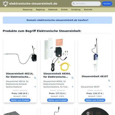 Screenshot elektronische-steuereinheit.de