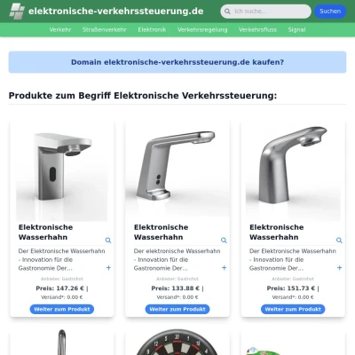 Screenshot elektronische-verkehrssteuerung.de