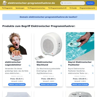 Screenshot elektronischer-programmfuehrer.de