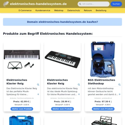 Screenshot elektronisches-handelssystem.de