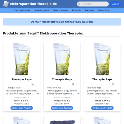 Screenshot elektroporation-therapie.de