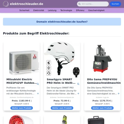 Screenshot elektroschleuder.de