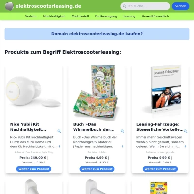 Screenshot elektroscooterleasing.de