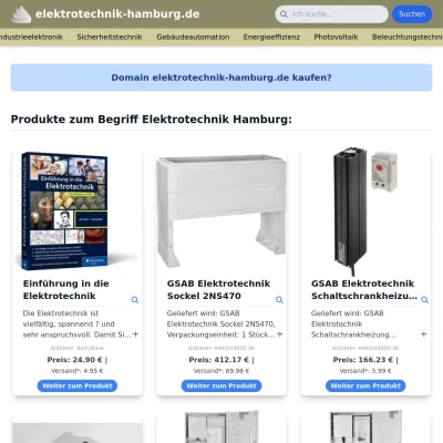 Screenshot elektrotechnik-hamburg.de