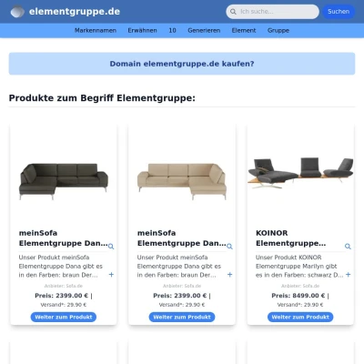 Screenshot elementgruppe.de