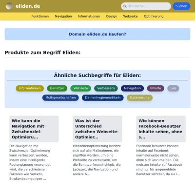 Screenshot eliden.de