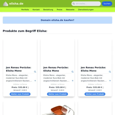 Screenshot elisha.de