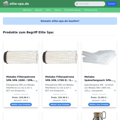 Screenshot elite-spa.de