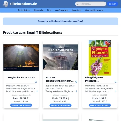 Screenshot elitelocations.de