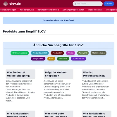 Screenshot elov.de