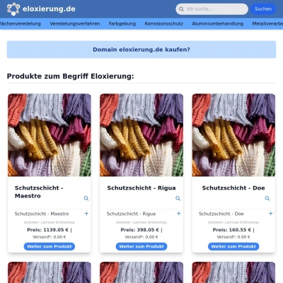 Screenshot eloxierung.de