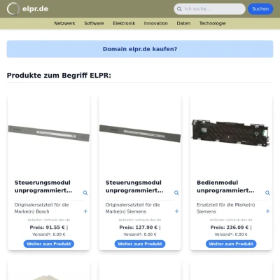 Screenshot elpr.de