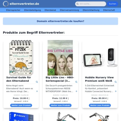 Screenshot elternvertreter.de