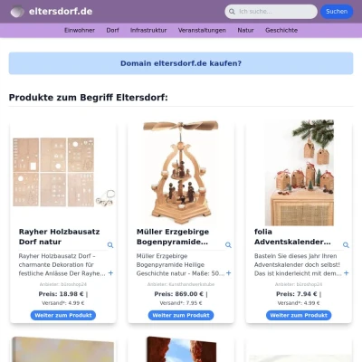 Screenshot eltersdorf.de
