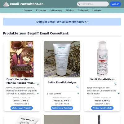 Screenshot email-consultant.de