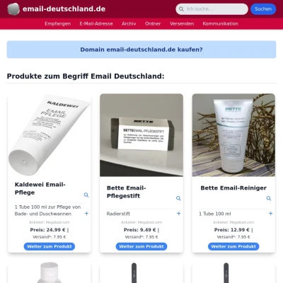 Screenshot email-deutschland.de