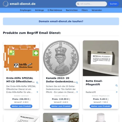 Screenshot email-dienst.de