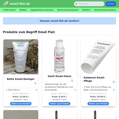 Screenshot email-flat.de