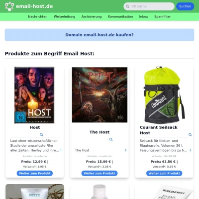 Screenshot email-host.de