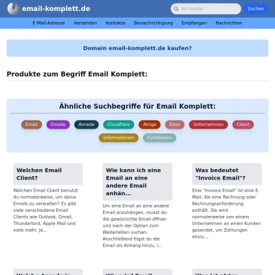 Screenshot email-komplett.de