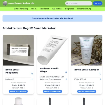 Screenshot email-marketer.de