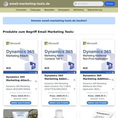 Screenshot email-marketing-tools.de