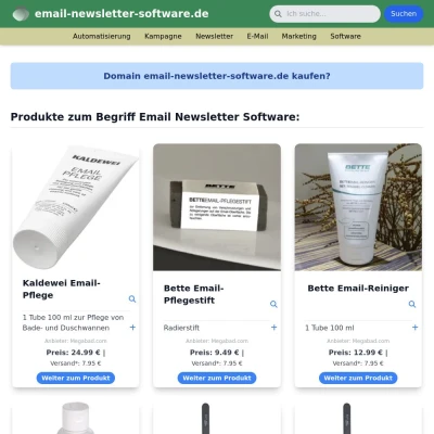 Screenshot email-newsletter-software.de