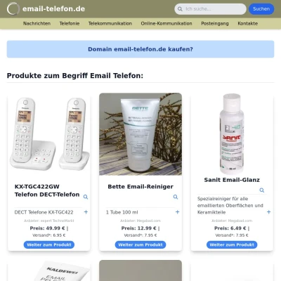Screenshot email-telefon.de