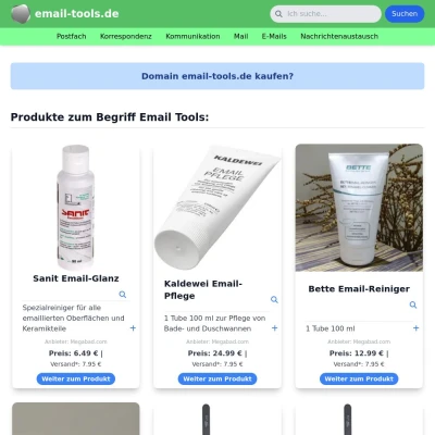 Screenshot email-tools.de