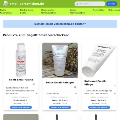 Screenshot email-verschicken.de