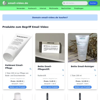 Screenshot email-video.de