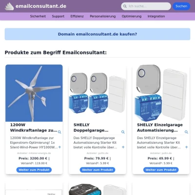 Screenshot emailconsultant.de