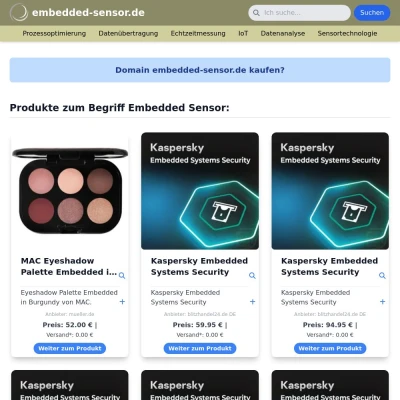 Screenshot embedded-sensor.de