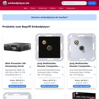 Screenshot embedplayer.de