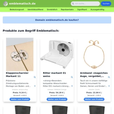 Screenshot emblematisch.de