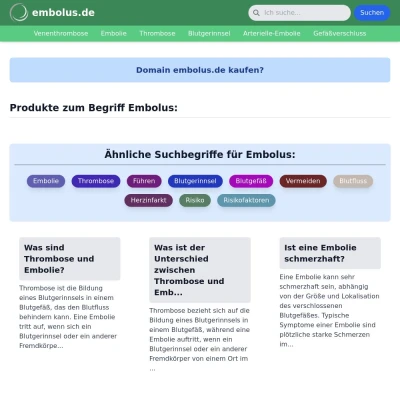 Screenshot embolus.de