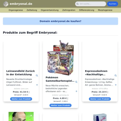 Screenshot embryonal.de