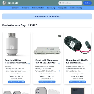 Screenshot emcd.de